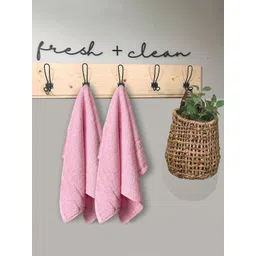 YK Kids Pink Sandy 100% cotton 2 Piece Hand Towel Set, 380 GSM-picture-11