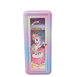 YK Kids Pink Unicorn Glitter Pencil Box-picture-58