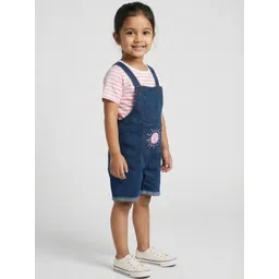 YK Kids Printed Dungarees With T-Shirt-picture-26