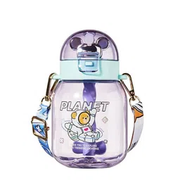 YK Kids Purple BPA-Free Beautiful Bear Design Printed Water Bottle 600ML-picture-55