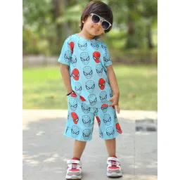 YK Kids Spider-Man Printed T-shirt with Shorts-picture-47