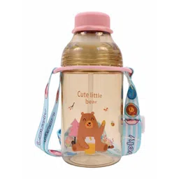 YK Orange Cartoon Characters Printed Water Bottle-400 ml-picture-10