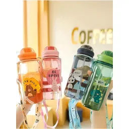 YK Orange Single Plastic Printed Water Bottle-picture-32