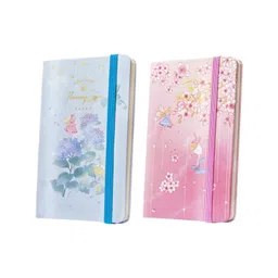 YK Pack of 2 Flowers-Themed Mini Diary for Kids Stationery-picture-16