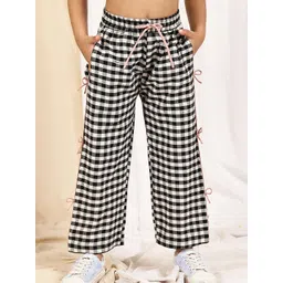 YK Pack of 2 Girls Checked Trousers-picture-31