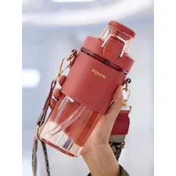 YK Pink And Black Plastic Solid Water Bottle 500ml-picture-11