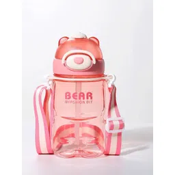 YK Pink & Cream Plastic Bear-Themed Leak-Proof & BPA-Free Water Bottle 800ml-picture-44