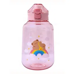 YK Pink Single Plastic Printed Water Bottle 1200 ML-picture-20