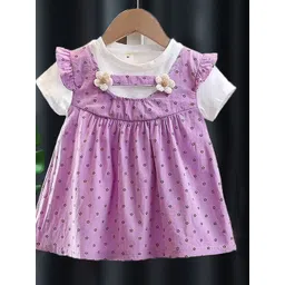 YK Polka Dot Print Flutter Sleeve Fit & Flare Dress-picture-51