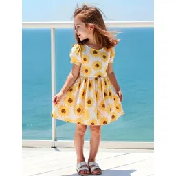 YK Print Fit & Flare Dress-picture-34