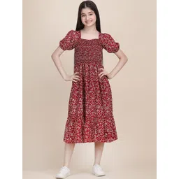 YK Puff Sleeve Crepe Formal Fit & Flare Dress-picture-22