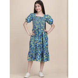 YK Puff Sleeve Crepe Formal Fit & Flare Dress-picture-25