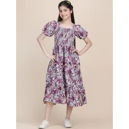 YK Puff Sleeve Crepe Formal Fit & Flare Dress-picture-23