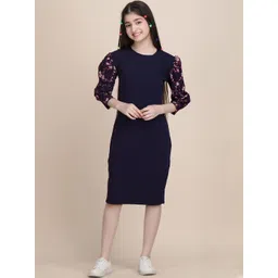 YK Puff Sleeve Formal Fit & Flare Dress-picture-16