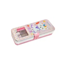 YK Spacious Stationery Organizer Metal Pencil Box-picture-12