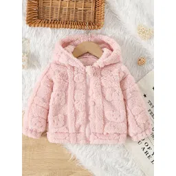 YK Unisex Hooded Self Design Sherpa Jacket-picture-38