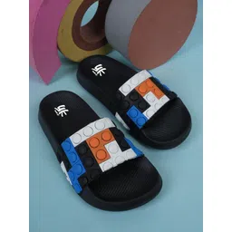 YK Unisex Kids Colourblocked Rubber Sliders-picture-31