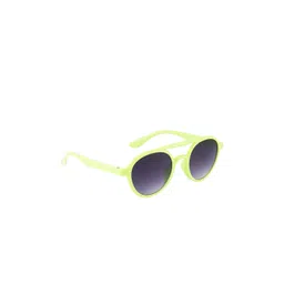 YK Unisex Kids Grey Lens & Green Oval Sunglasses with UV Protected Lens-image-47