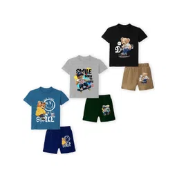 YK Unisex Kids Printed T-shirt with Shorts-picture-53