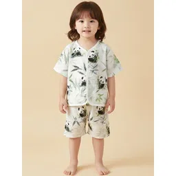 YK Unisex Kids Printed T-shirt with Shorts-picture-36