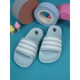 YK Unisex Kids Striped Rubber Sliders-picture-37