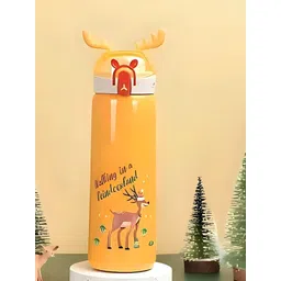 YK Yellow Single Stainless Steel Printed Water Bottle-picture-14