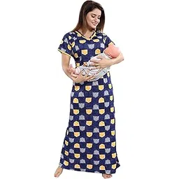 yki Women's Sarina Printed Maxi Nighty-picture-23