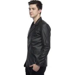 ykings Men Solid Single Breasted Casual, Party, Formal, Wedding Blazer image 3