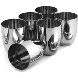 ym stainless (Pack of 6) Mirror Polished Glass Set Water/Juice Glass-picture-16