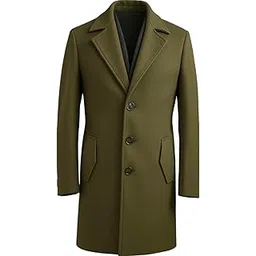 yo highness Men's Premium Detachable Collar Long Blazer-picture-27