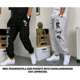 yobdel Pack of 2 Men Printed Multicolor Track Pants-picture-20