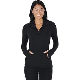 yogalicious Nude Tech Half Zip Long Sleeve Jacket with Front Pockets-picture-26