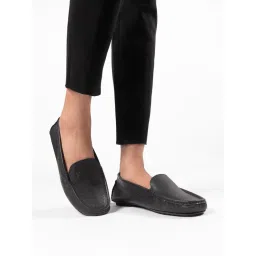 Yoho Black Bliss Comfortable Loafers for Women-picture-13