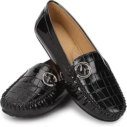 yoho Bliss Comfortable Slip On Semi Casual Loafer for Women | Stylish Fashion Moccasins Range | Cushioned Footbed Finish | Flexible | Style & All-Purpose | Formal Office Wear Shoe-picture-36
