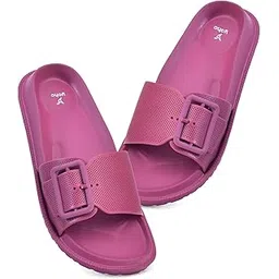 yoho Grape Sliders for Women/Girls | Lightweight & Stylish Cushioned Slides | Adjustable Buckle Strap | Comfortable, Anti-Skid, Waterproof Flip Flops-picture-38