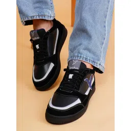 yoho Men Colourblocked Suede Sneakers-picture-25