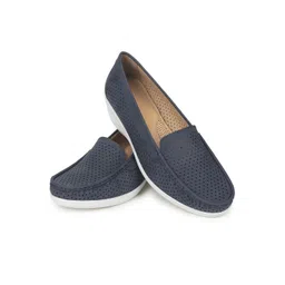 yoho Women Perforations Comfort Insole Basics Anti-Skid Sole Loafers-picture-11