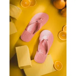 Yoho Women's Arch Support Pink Flip Flops-picture-40