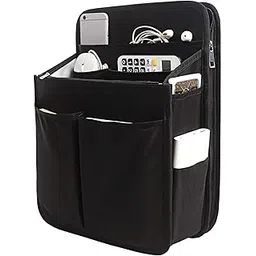 Yoillione Nylon Backpack Organizer Insert for Men and Women, Lightweight Travel Rucksack Insert with High Capacity, Large Bag Organizer with Zipper Pockets, Black, Large, Rucksack Backpacks-picture-20