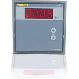 Yokins Digital Hour Meter, Y9-Hr 4 Digit (HH:MM or HHHH), 96X96MM, Two Switch for programing. Industrial Grade Hour Meter (200-440V AC)-image-42