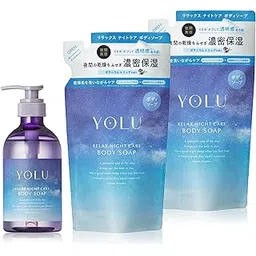 YOLU Body Soap with Refills, Relax Night Care, 1 Bottle + 2 Refills, Set of 3 (UNBOX JAPAN EXCLUSIVE)-picture-17