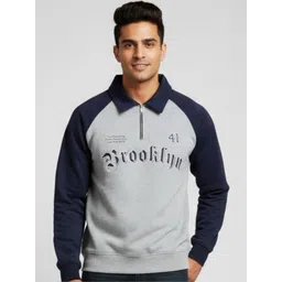 YONGE Men Colourblocked Sweatshirt-picture-34
