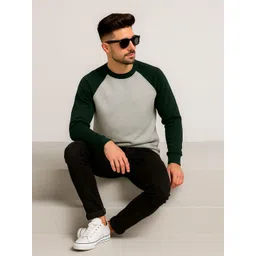 YONGE Men Colourblocked Sweatshirt-picture-38