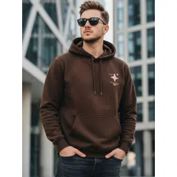 YONGE Men Printed Hooded Sweatshirt-picture-34
