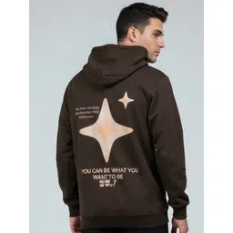 YONGE Men Printed Hooded Sweatshirt-picture-31
