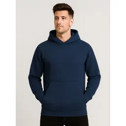 YONGE Men Solid Hooded Long Sleeves Oversized Sweatshirt-picture-33