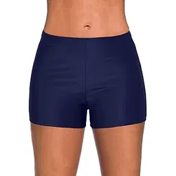 yonique Womens Swim Shorts Solid Tankini Bottoms Swimsuit Bottoms-picture-12