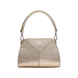 You & Vee Gold Textured Medium Sling Handbag-picture-48