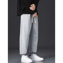 YOU FOREVER Men Cotton Baggy-Fit Mid Rise Joggers-picture-41