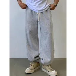 YOU FOREVER Men Cotton Baggy Mid Rise Joggers-picture-36